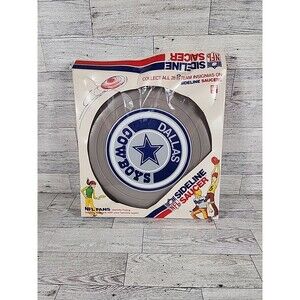 Vintage NFL Dallas Cowboys Frisbee 1970s Sideline Saucer Made In USA w/ Box